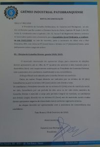 edital de convocação